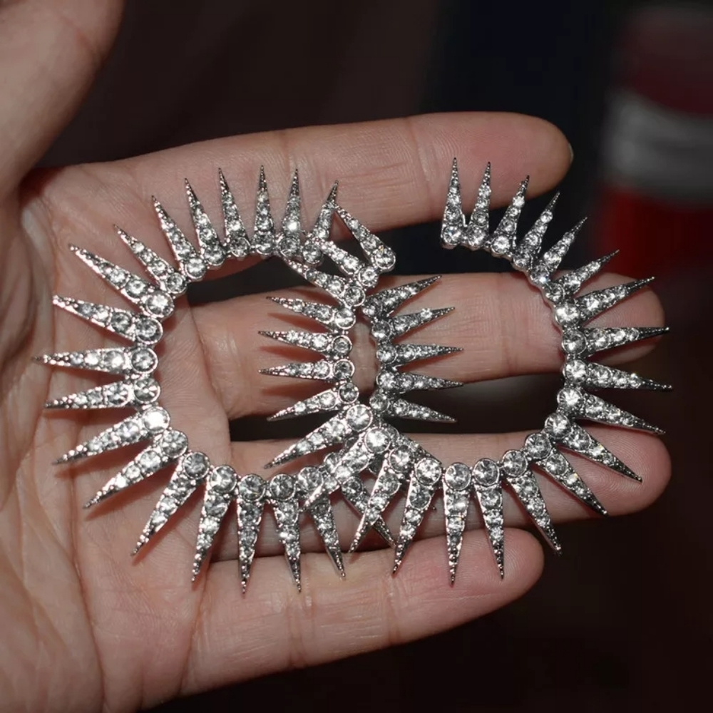Silver Starburst Earrings